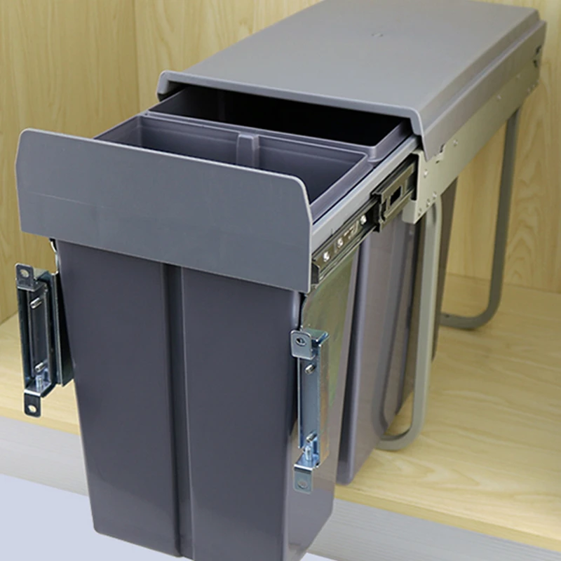 pull-out garbage bin, built-in dry and wet separation in cabinet, high body kitchen waste storage
pull-out garbage bin, built-in dry and wet separation in cabinet, high body kitchen waste storage