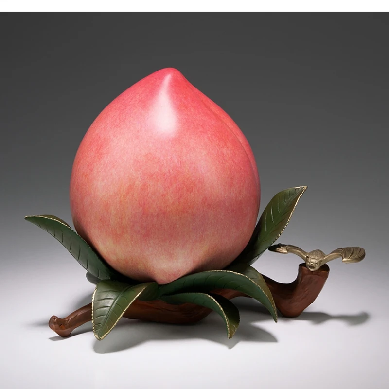 Brass ornaments "Fortune Longevity" peach decorations crafts room decoration birthday
Brass ornaments "Fortune Longevity" peach decorations crafts room decoration birthday