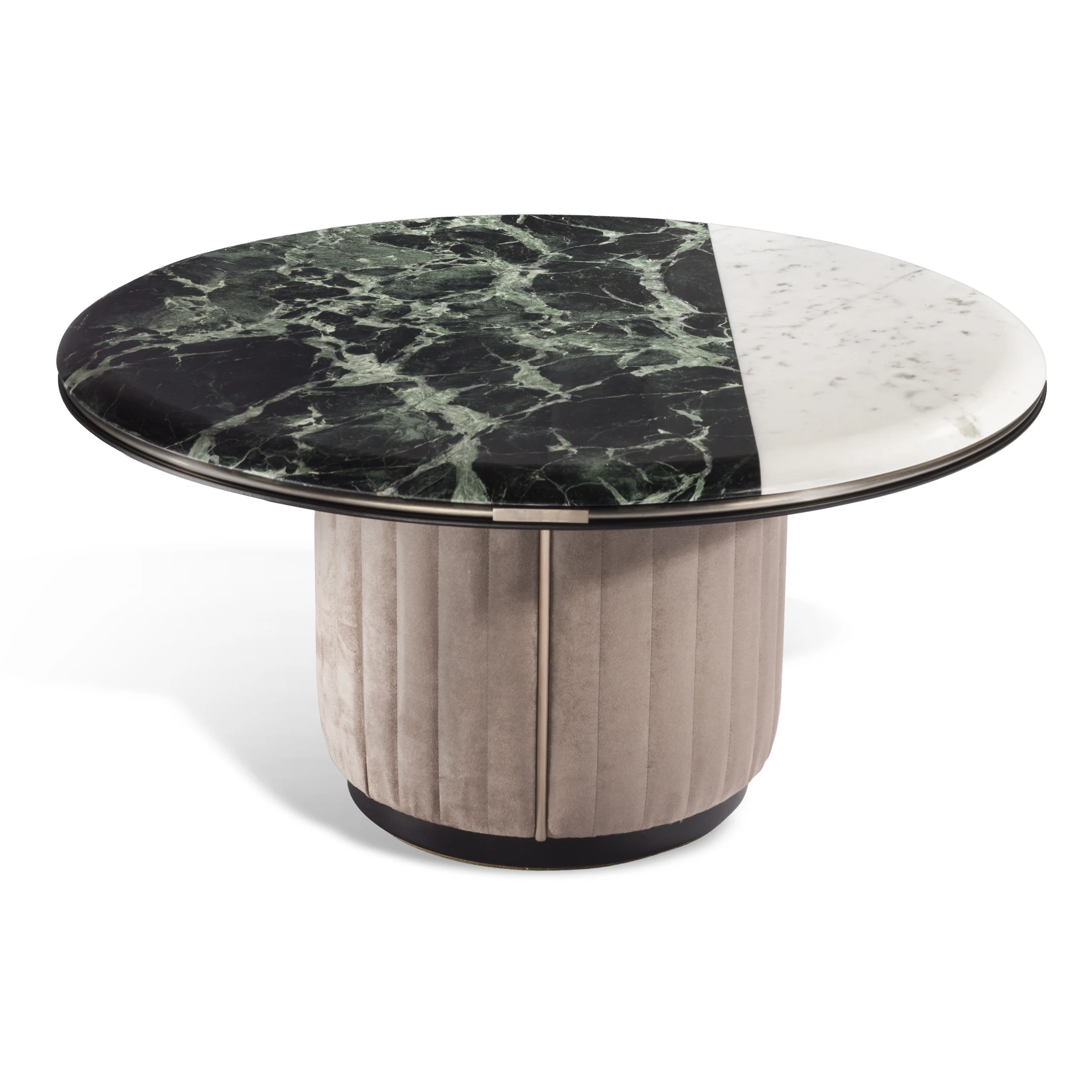 Light luxury round coffee table creative living room two-color marble coffee table
Light luxury round coffee table creative living room two-color marble coffee table