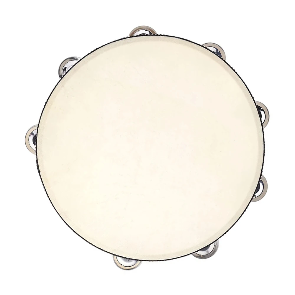 10" Hand Held Tambourine Bell Birch Metal Jingles Percussion Musical Educational Instrument for KTV Party Kids Games
10" Hand Held Tambourine Bell Birch Metal Jingles Percussion Musical Educational Instrument for KTV Party Kids Games