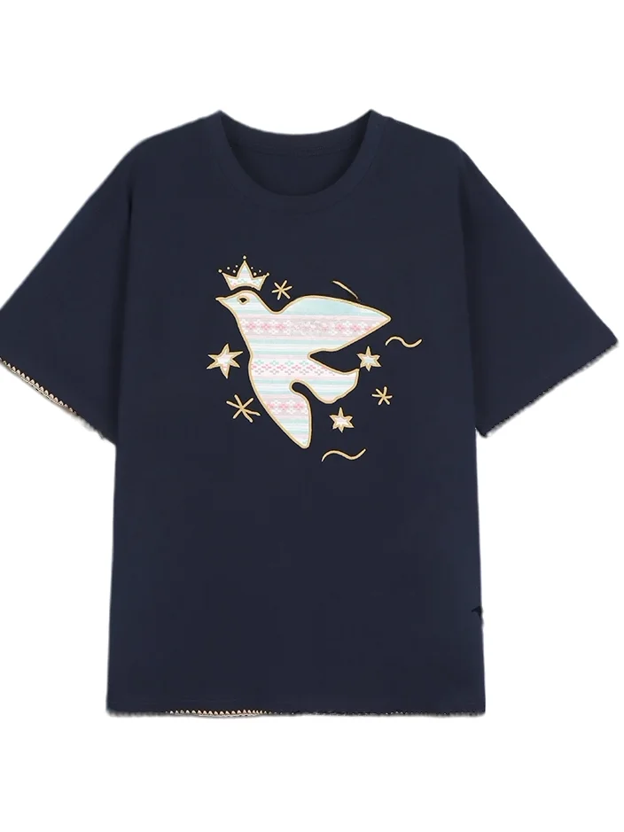 JoJo Private Label round Neck Women's T-shirt Fashionable Oversized Cotton Summer Top Matching Versatile Fly Swallow Graffiti...
JoJo Private Label round Neck Women's T-shirt Fashionable Oversized Cotton Summer Top Matching Versatile Fly Swallow Graffiti...