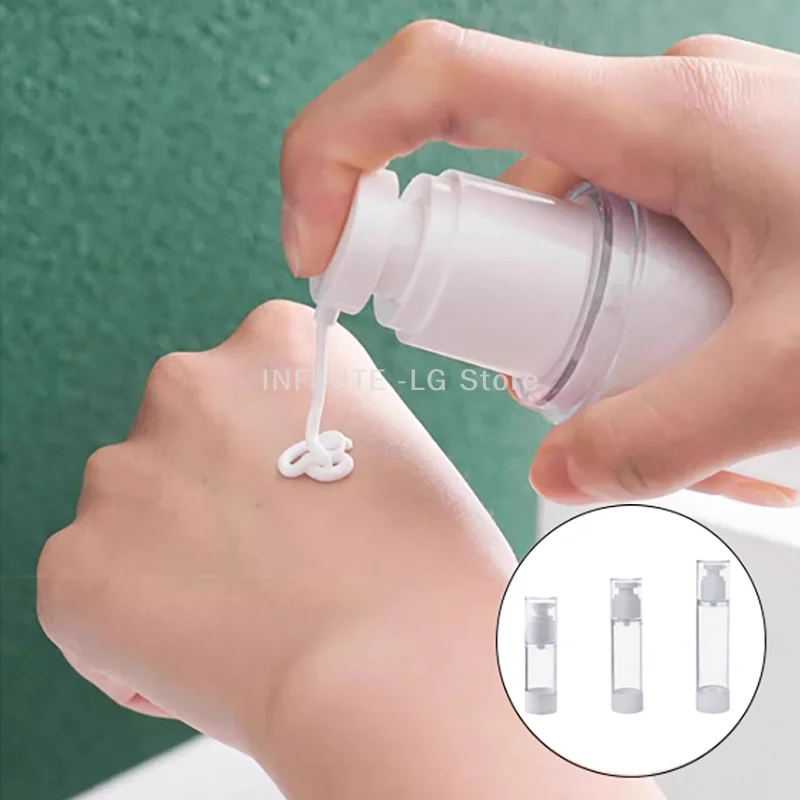 Вакуумные бутылки для лосьона/спрей; Многоразовые безвоздушные косметические контейнеры для путешествий женщин.
Вакуумные бутылки для лосьона/спрей; Многоразовые безвоздушные косметические контейнеры для путешествий женщин.