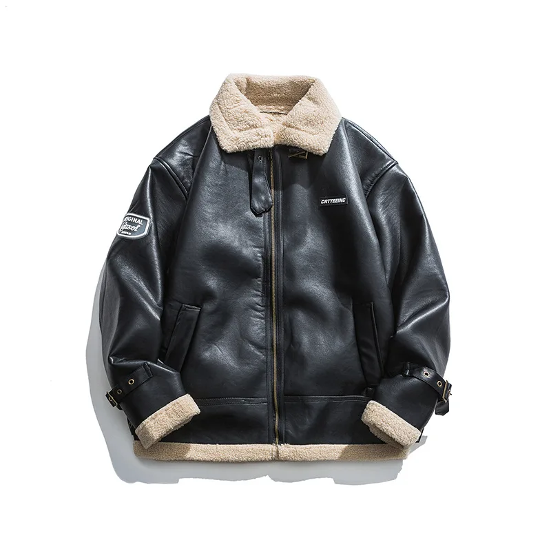 Jackets Man Winter Leather Warm Coats Motorcycle Leather Jacket Velvet Thickened Coat High Brand Street Wear Clothing Men New
Jackets Man Winter Leather Warm Coats Motorcycle Leather Jacket Velvet Thickened Coat High Brand Street Wear Clothing Men New