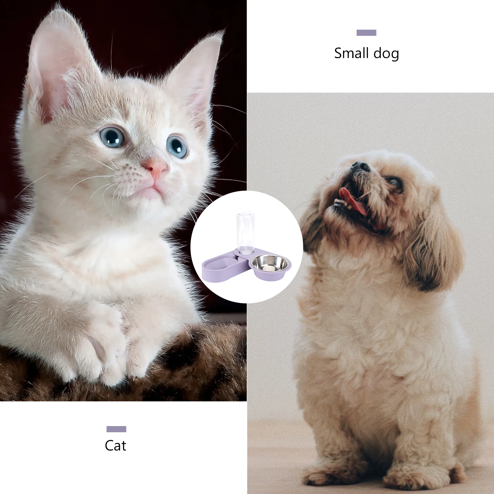 1pc Automatic Pet Feeder Bowl Cat Dog Food Container Adjustable Rotating Wet-Proof Nozzle Transparent Water Bottle Design For 
1pc Automatic Pet Feeder Bowl Cat Dog Food Container Adjustable Rotating Wet-Proof Nozzle Transparent Water Bottle Design For