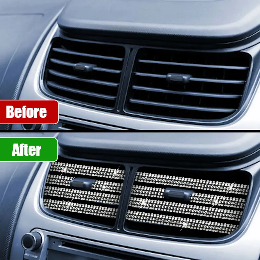 10Pcs Car Air Conditioner Outlet Trim Decorative Bling U Shape Car Moulding Trim Cover Air Vent Strip Car Styling Accessories
10Pcs Car Air Conditioner Outlet Trim Decorative Bling U Shape Car Moulding Trim Cover Air Vent Strip Car Styling Accessories