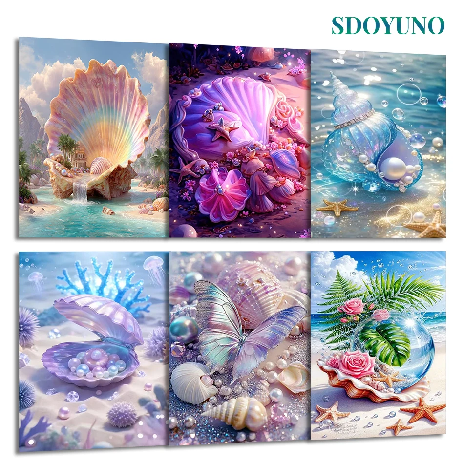 SDOYUNO Painting By Number Adults Drawing Digital oil paintings Set Abstract still life shell Picture Paint Diy Kit Art Supplies
SDOYUNO Painting By Number Adults Drawing Digital oil paintings Set Abstract still life shell Picture Paint Diy Kit Art Supplies