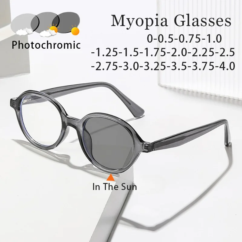 High-Quality Acrylic CP-Plugged Photochromic Myopia Glasses Retro Small Oval Spring Legs Unisex Blue Light Blocking Goggles
High-Quality Acrylic CP-Plugged Photochromic Myopia Glasses Retro Small Oval Spring Legs Unisex Blue Light Blocking Goggles