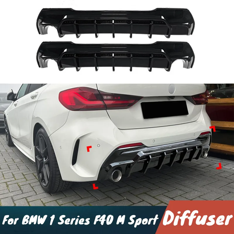 For BMW 1 Series F40 M Sport 2019-2024 ABS Plastic Car Rear Bumper Diffuser Splitter Spoiler Black Carbon Body Kit
For BMW 1 Series F40 M Sport 2019-2024 ABS Plastic Car Rear Bumper Diffuser Splitter Spoiler Black Carbon Body Kit