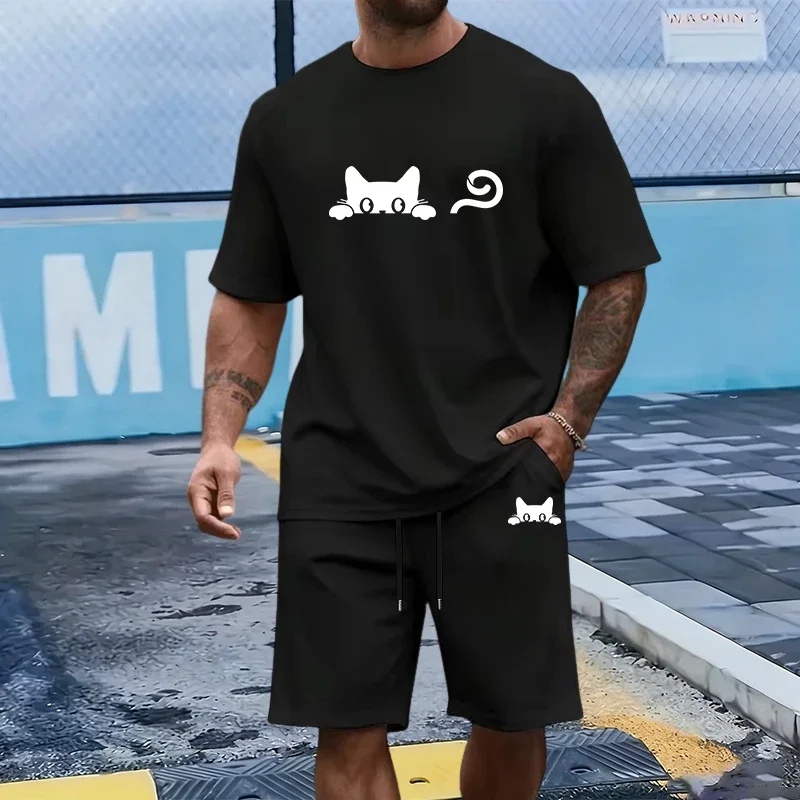 Mens T-Shirt Tracksuit Fashion Casual Sportswear Outdoor Sports Jogging Clothes Summer Single Piece O Neck Short Sleeves Shorts
Mens T-Shirt Tracksuit Fashion Casual Sportswear Outdoor Sports Jogging Clothes Summer Single Piece O Neck Short Sleeves Shorts