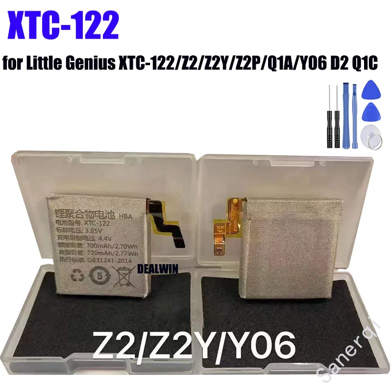 Original 800mAh Phone Watch XTC-122 Battery for Little Genius XTC-122 Z2/Z2Y/Z2P/Q1A/Y06 D2 Q1C Bateria + Tools
Original 800mAh Phone Watch XTC-122 Battery for Little Genius XTC-122 Z2/Z2Y/Z2P/Q1A/Y06 D2 Q1C Bateria + Tools