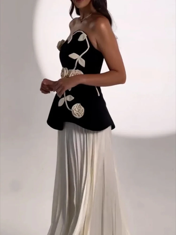 Elegant Evening Dresses Jersey Flowers Pleat Strapless A-line Long Dress Exquisite High Quality Prom Party Gown Women Customized
Elegant Evening Dresses Jersey Flowers Pleat Strapless A-line Long Dress Exquisite High Quality Prom Party Gown Women Customized