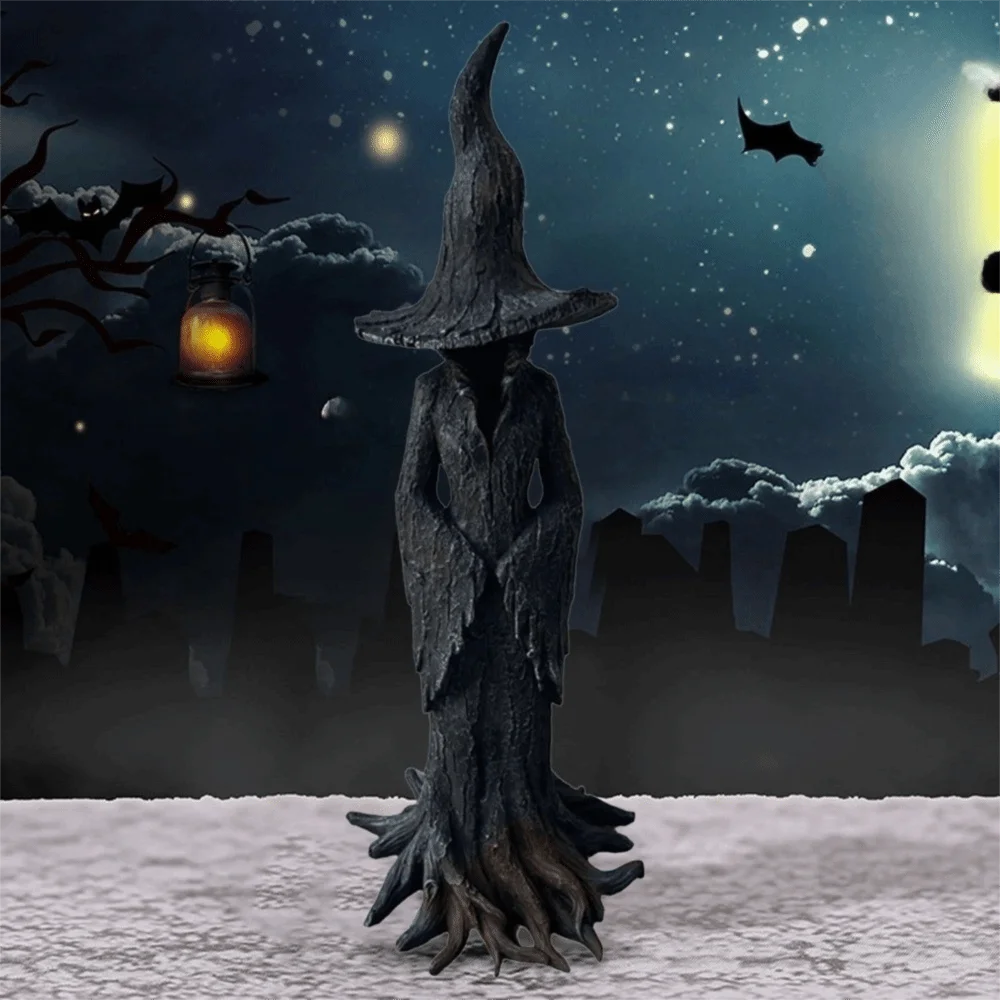 Retro Style Halloween Witch Statue Black Gothic Witch Figurine Gifts Handmade Resin Halloween Party Decoration
Retro Style Halloween Witch Statue Black Gothic Witch Figurine Gifts Handmade Resin Halloween Party Decoration