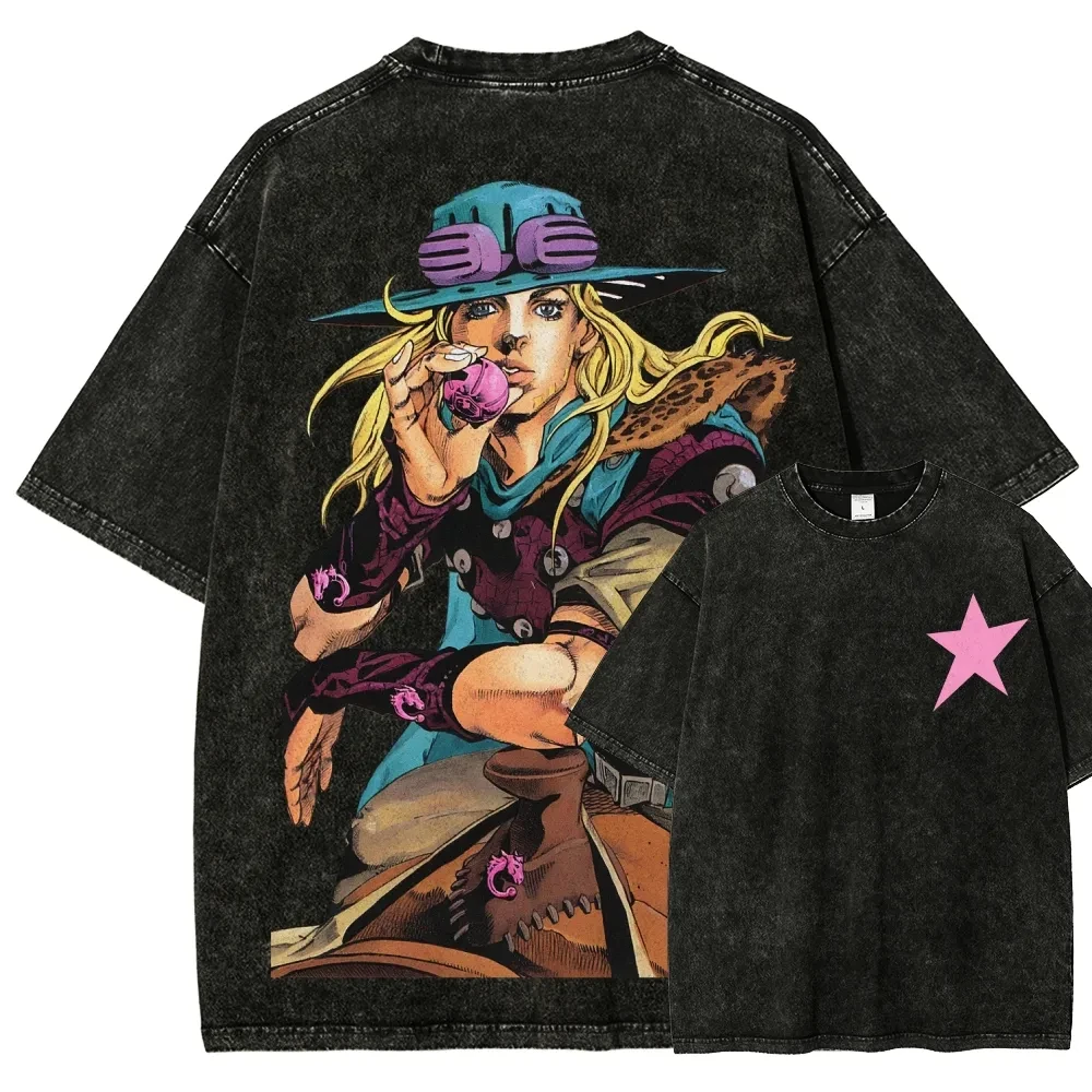 Футболка унисекс Jojo's Bizarre Adventure Gyro Zeppeli Steel Ball Run из винтажного выстиранного хлопка, летняя, оверсайз, уличный стиль, 2026
Футболка унисекс Jojo's Bizarre Adventure Gyro Zeppeli Steel Ball Run из винтажного выстиранного хлопка, летняя, оверсайз, уличный стиль, 2026