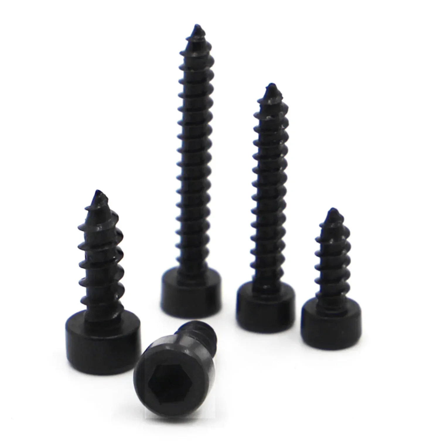10-50pcs M2 M2.6 M3 M3.5 M4 M5 M6 Black 8.8 Grade Steel Allen Head Hex Hexagon Socket Cap Head Self Tapping Screw
10-50pcs M2 M2.6 M3 M3.5 M4 M5 M6 Black 8.8 Grade Steel Allen Head Hex Hexagon Socket Cap Head Self Tapping Screw