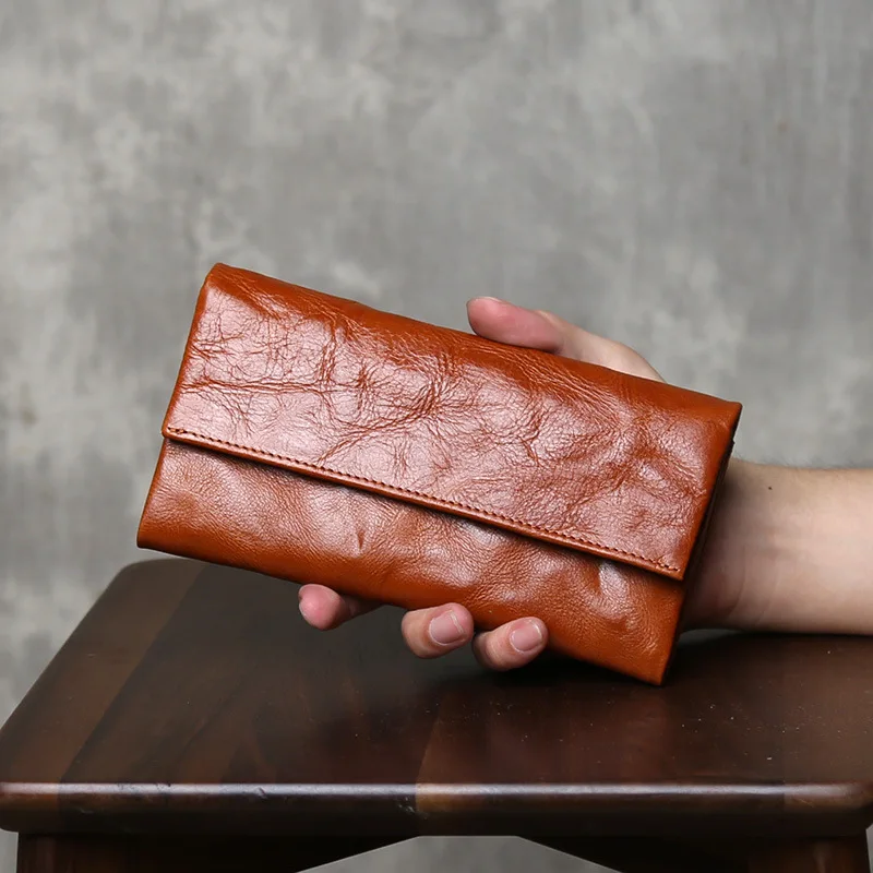 Fashion Genuine Leather Men's Folding Handbag for Business and Casual Wear, Women's Handbag, Trendy Genuine Leather Long Purse
Fashion Genuine Leather Men's Folding Handbag for Business and Casual Wear, Women's Handbag, Trendy Genuine Leather Long Purse