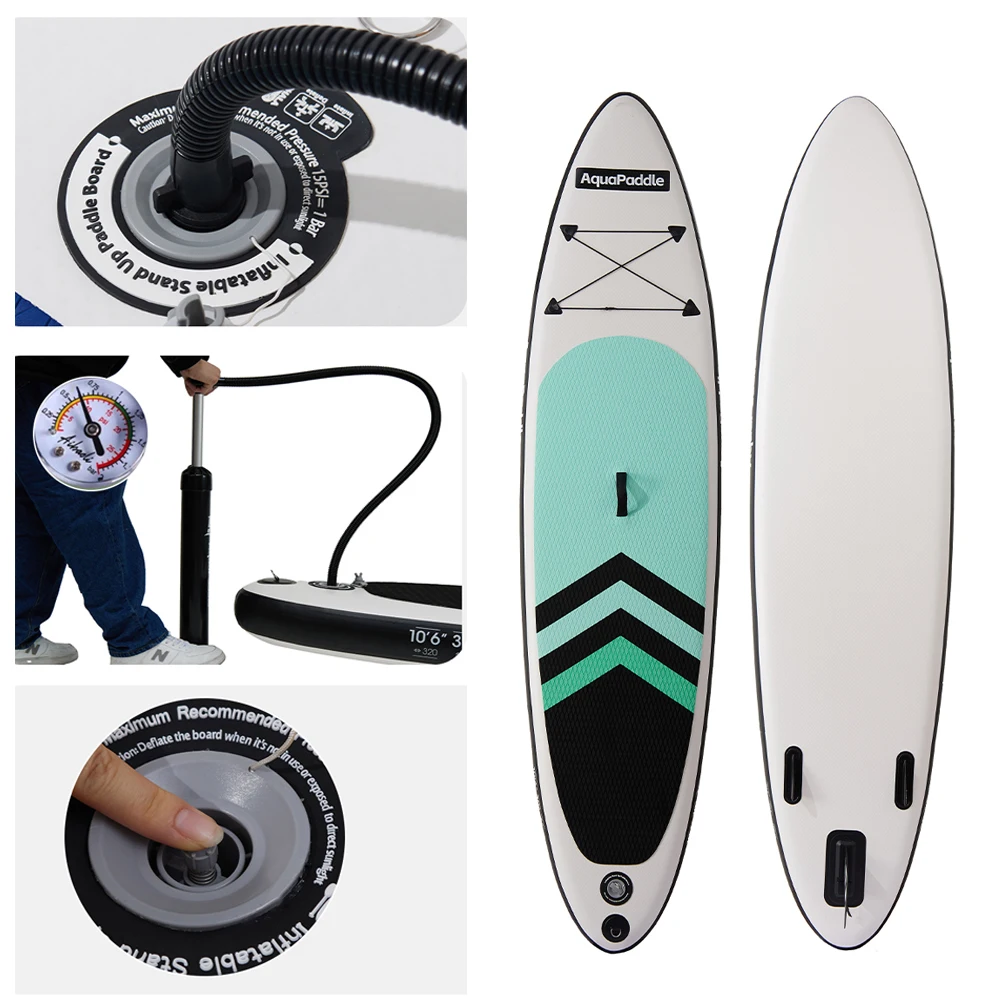 Tomshoo 10ft Inflatable Stand-Up Surfboard Beach Water-skiing Surfboard Pulp Board Water Sports Thicken PVC Paddle Surfing Board
Tomshoo 10ft Inflatable Stand-Up Surfboard Beach Water-skiing Surfboard Pulp Board Water Sports Thicken PVC Paddle Surfing Board