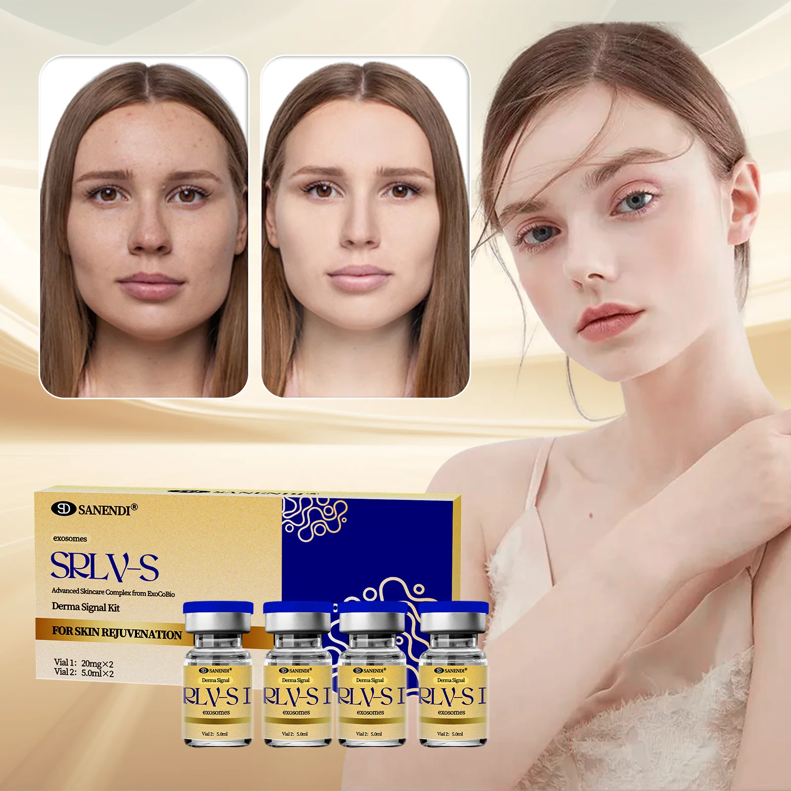 OEM Exosome serum are Awakens fibroblasts Maintain skin components VITAL SKINBOOSTER SET moisturizing nourishing hydrating
OEM Exosome serum are Awakens fibroblasts Maintain skin components VITAL SKINBOOSTER SET moisturizing nourishing hydrating