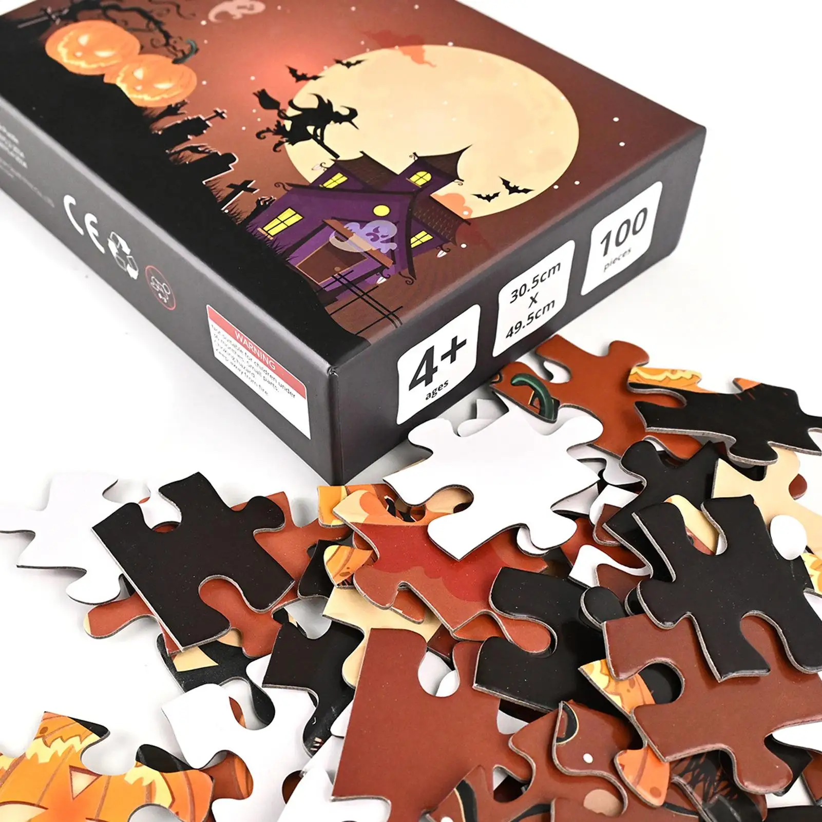 Halloween Jigsaw Puzzles Horror Haunted House Puzzles 100 Piece Educational Learning Toys Collectible Party Decorations Puzzle
Halloween Jigsaw Puzzles Horror Haunted House Puzzles 100 Piece Educational Learning Toys Collectible Party Decorations Puzzle