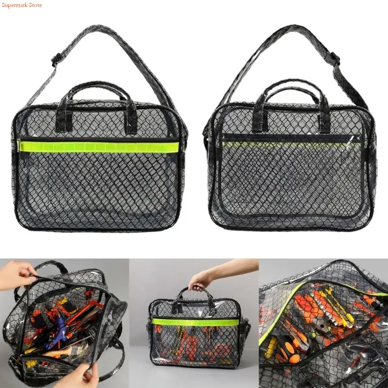 Q5WE Transparent Crossbody Bag Antistatic Clear PVC Handbag Shoulder Bag Cleanroom Engineers Tool Bags with Adjsutable Strap
Q5WE Transparent Crossbody Bag Antistatic Clear PVC Handbag Shoulder Bag Cleanroom Engineers Tool Bags with Adjsutable Strap