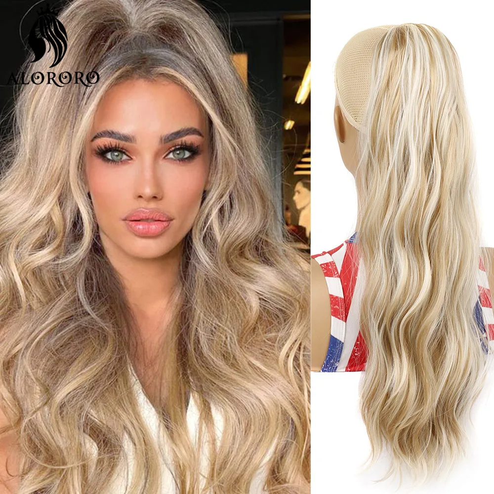 Synthetic Long Water Wave Curly Ponytail Hair Extensions Drawstring Ponytail Party Festival Black Natural Hairpiece For Women
Synthetic Long Water Wave Curly Ponytail Hair Extensions Drawstring Ponytail Party Festival Black Natural Hairpiece For Women