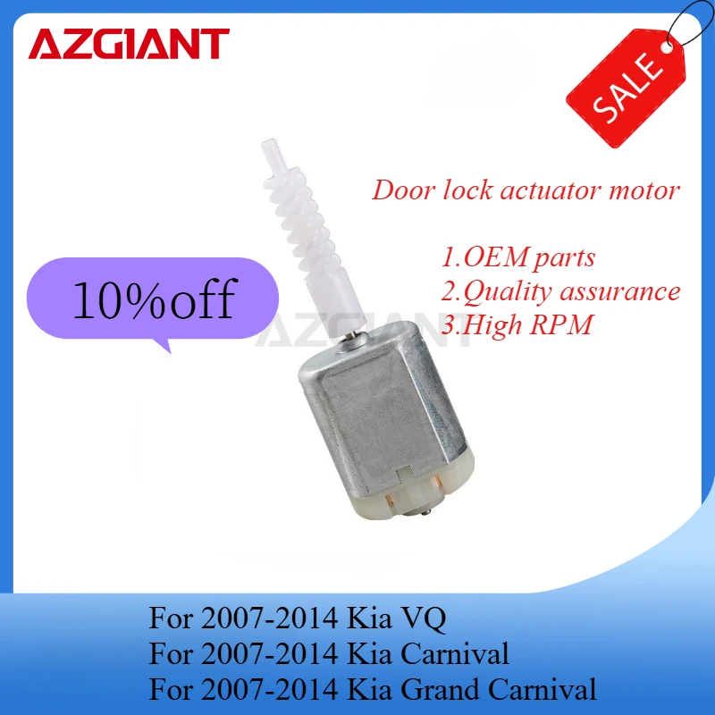 AZGIANT Car central door lock motor for 2007-2014 Kia VQ/2007-2014 Kia Carnival/2007-2014 Kia Grand Carnival new parts OEM
AZGIANT Car central door lock motor for 2007-2014 Kia VQ/2007-2014 Kia Carnival/2007-2014 Kia Grand Carnival new parts OEM