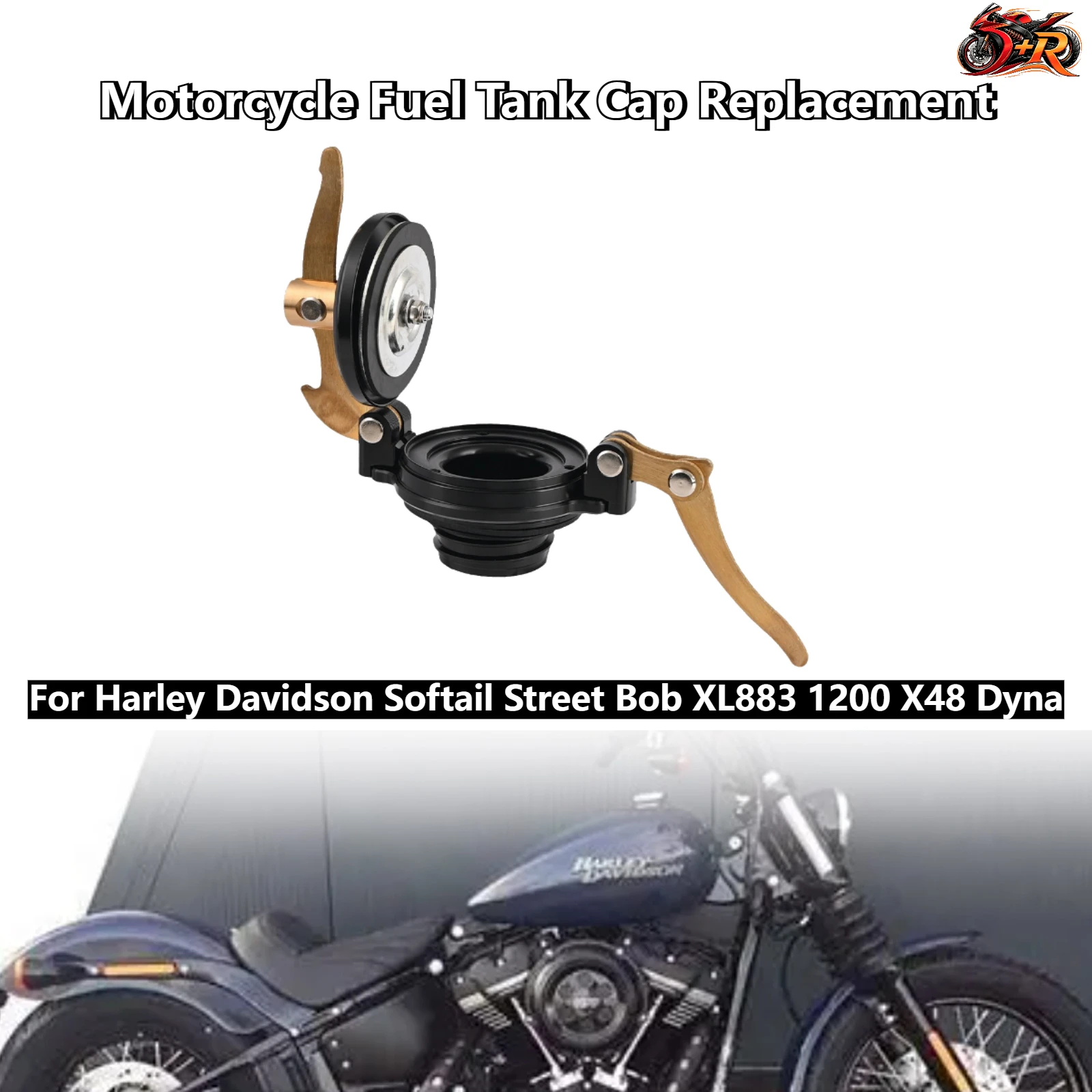 Motorcycle Fuel Tank Cap Replacement For Harley Davidson Softail Street Bob XL883 1200 X48 Dyna Streetfighter Retro Style
Motorcycle Fuel Tank Cap Replacement For Harley Davidson Softail Street Bob XL883 1200 X48 Dyna Streetfighter Retro Style