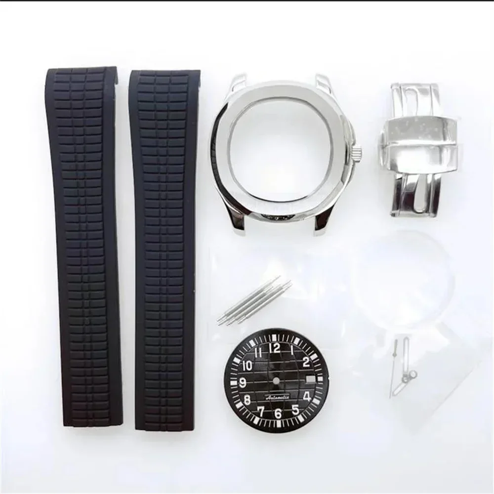 42mm NH35 Case Rubber Strap 32mm Dial Hands Pointers Waterproof for MOD Aquanaut Nautilus NH35 NH36 Movement Watch Accessories
42mm NH35 Case Rubber Strap 32mm Dial Hands Pointers Waterproof for MOD Aquanaut Nautilus NH35 NH36 Movement Watch Accessories