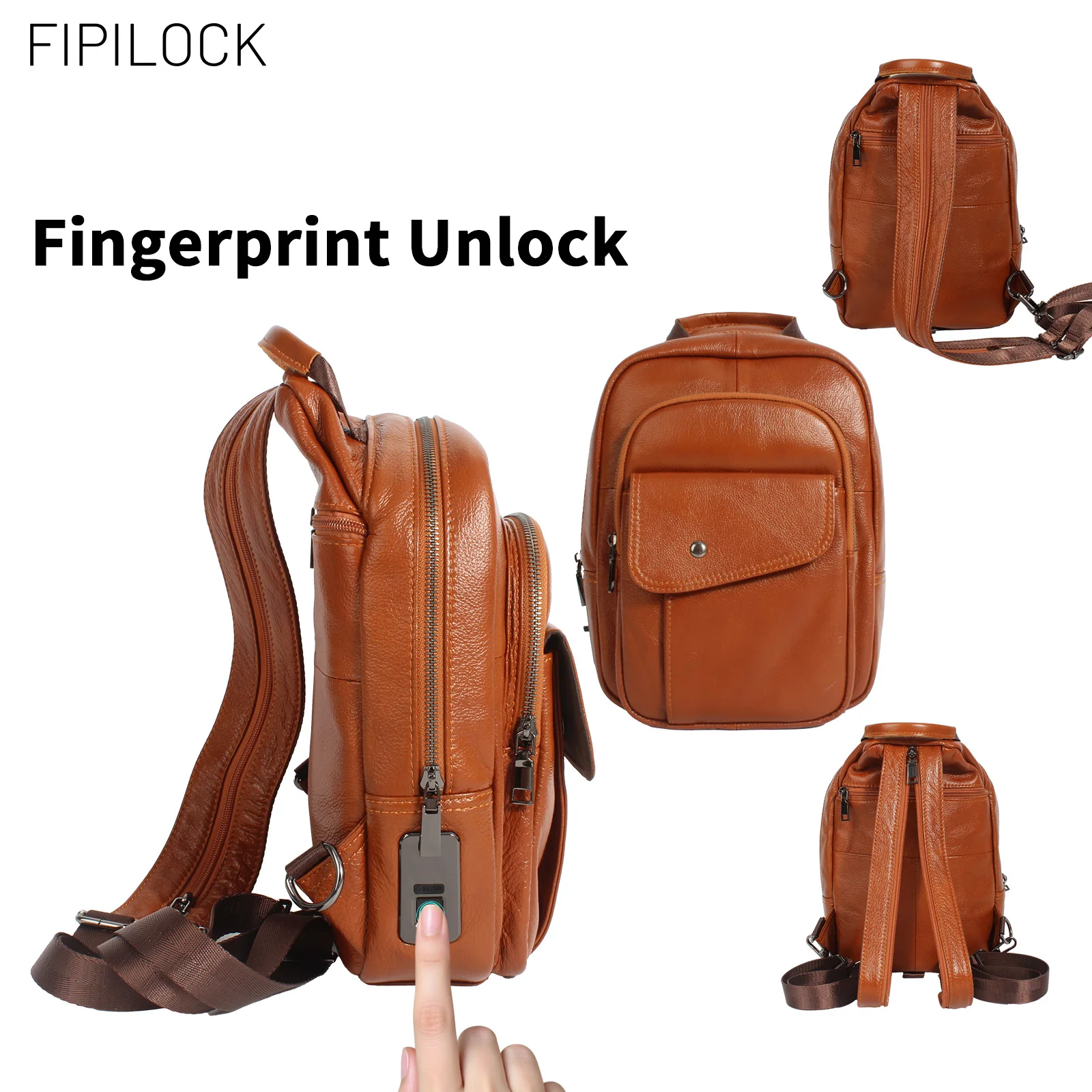 FIPILOCK Crossbody bag Backpack Laptop 2in1 for Women and Men High Quality Genuine Leather with Smart Fingerprint Unlock Fishing
FIPILOCK Crossbody bag Backpack Laptop 2in1 for Women and Men High Quality Genuine Leather with Smart Fingerprint Unlock Fishing