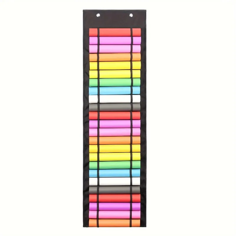 1pcs 48-Pocket Vinyl Roll Holder Organizer Double-Sided Hanging Storage Shelf Transfer Film Wall-Mounted Bag
1pcs 48-Pocket Vinyl Roll Holder Organizer Double-Sided Hanging Storage Shelf Transfer Film Wall-Mounted Bag