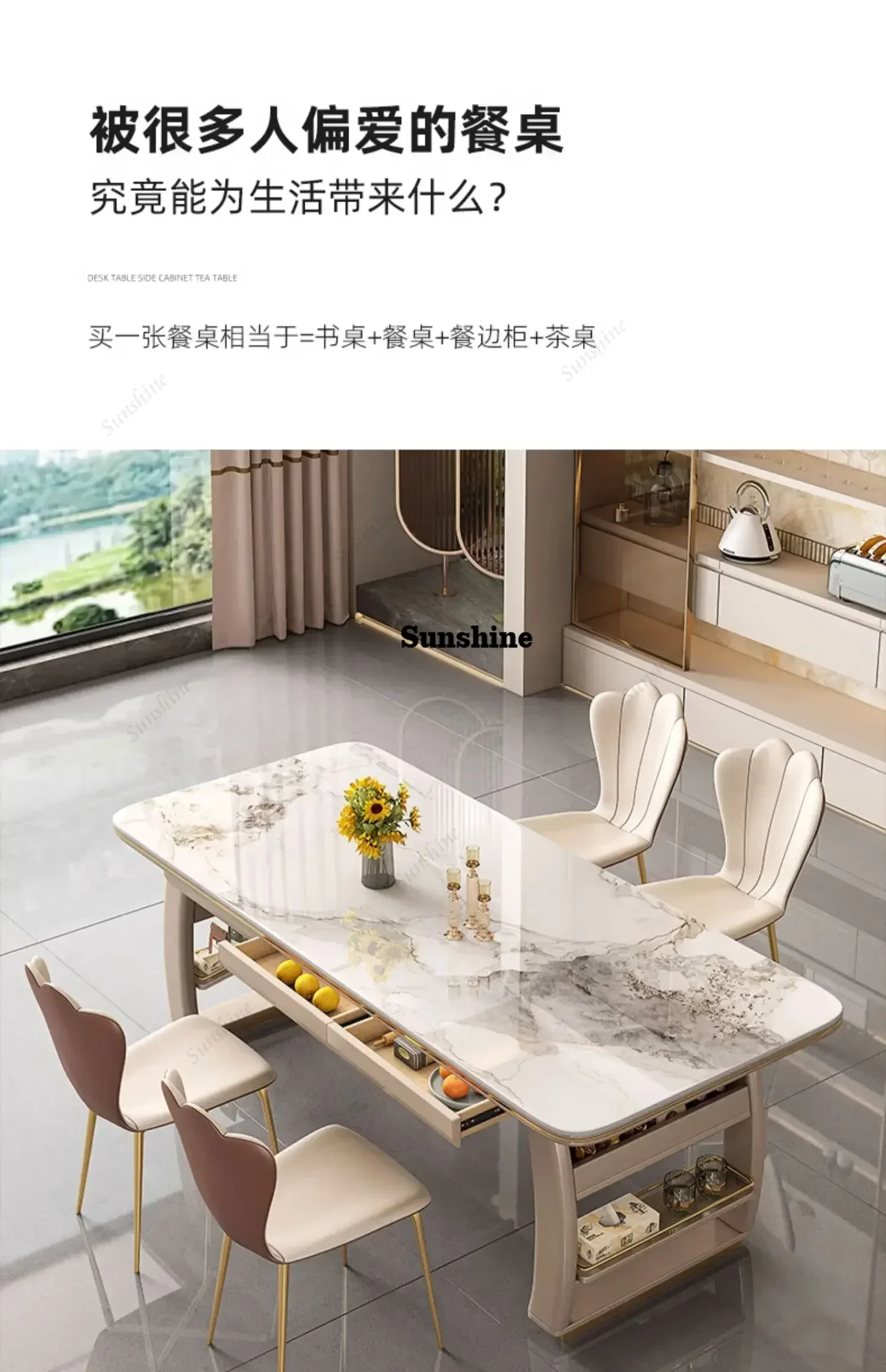 Dressing Salon Dining Table Set Luxury Restaurant Side Vanity Dining Room Sets Makeup Bistro Sillas Para Comedor Hotel Furniture
Dressing Salon Dining Table Set Luxury Restaurant Side Vanity Dining Room Sets Makeup Bistro Sillas Para Comedor Hotel Furniture