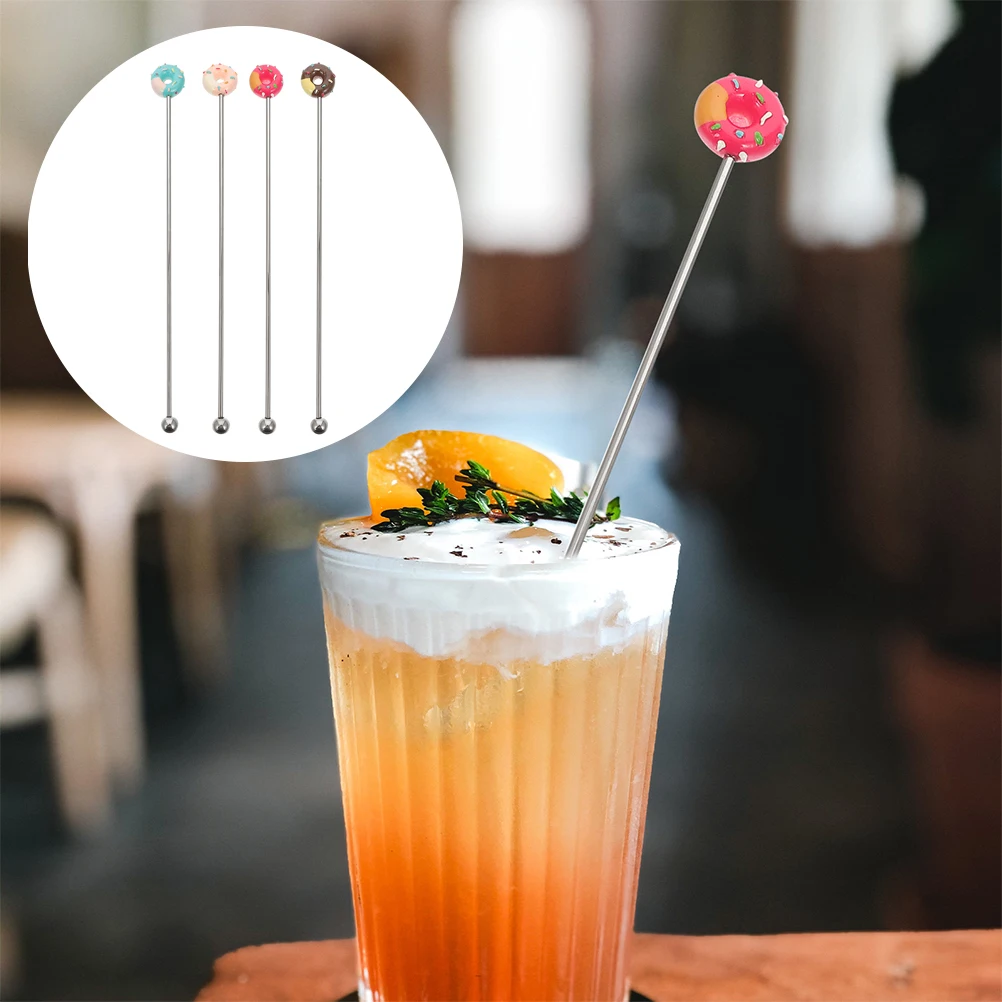 6pcs Stirring Sticks Reusable Donut Cocktail Drink Juices Milk Tea Swizzle Stirring Cocktail Stirrer Sticks Bar Tools
6pcs Stirring Sticks Reusable Donut Cocktail Drink Juices Milk Tea Swizzle Stirring Cocktail Stirrer Sticks Bar Tools