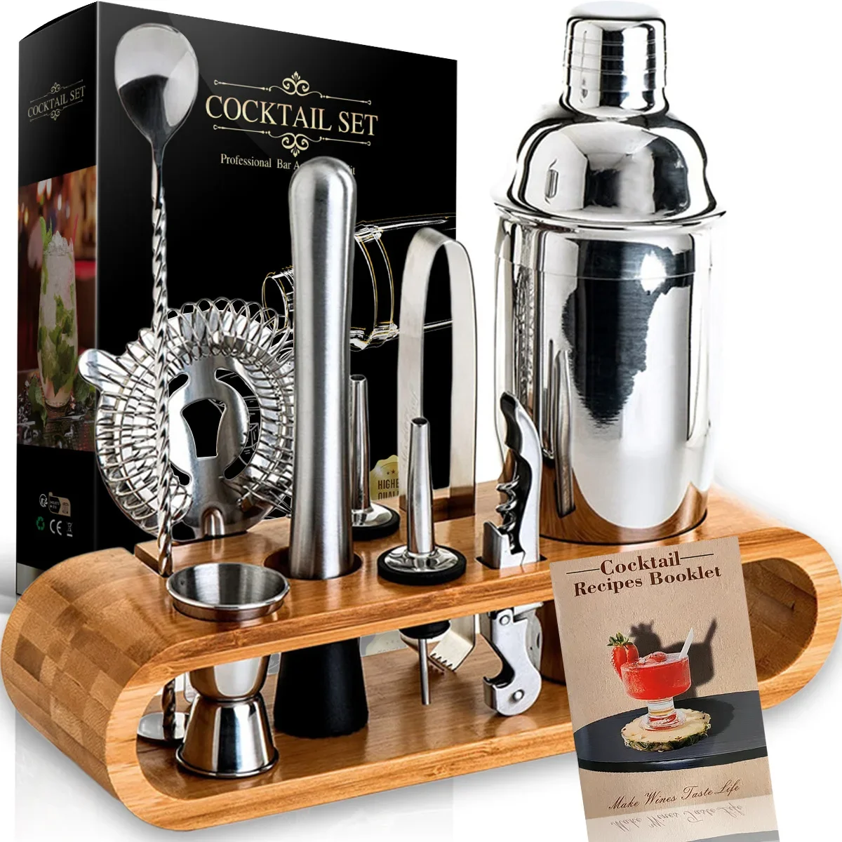 Набор барных инструментов, блендер, комплект из 10-х предметов, бокал для вина из нержавеющей стали
Набор барных инструментов, блендер, комплект из 10-х предметов, бокал для вина из нержавеющей стали