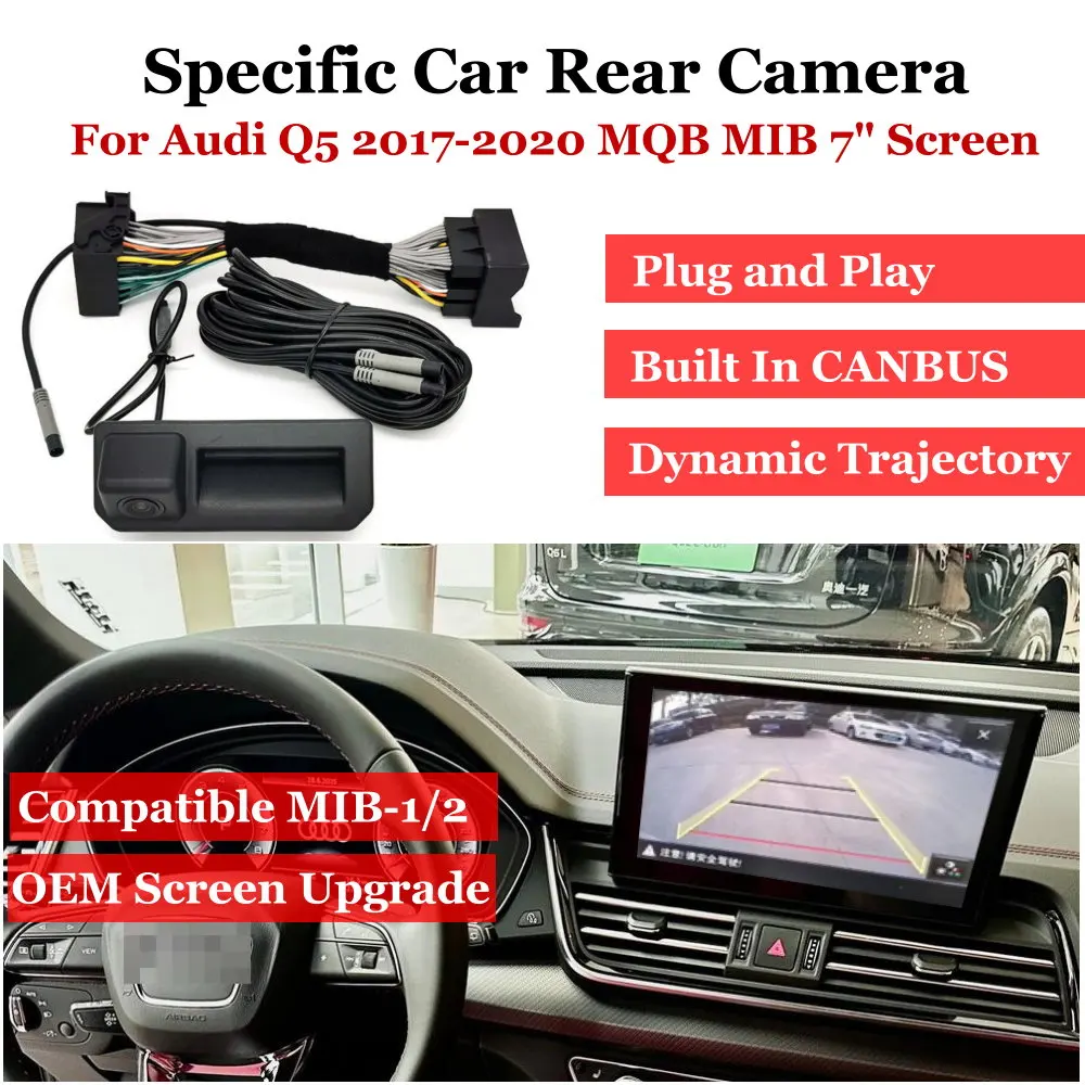Plug & Play Car Rear View Camera For Audi Q5 FY 2017-2020 MIB MQB OEM 7"/8" Display Vehicle Backup CAM Upgrade Accessories
Plug & Play Car Rear View Camera For Audi Q5 FY 2017-2020 MIB MQB OEM 7"/8" Display Vehicle Backup CAM Upgrade Accessories