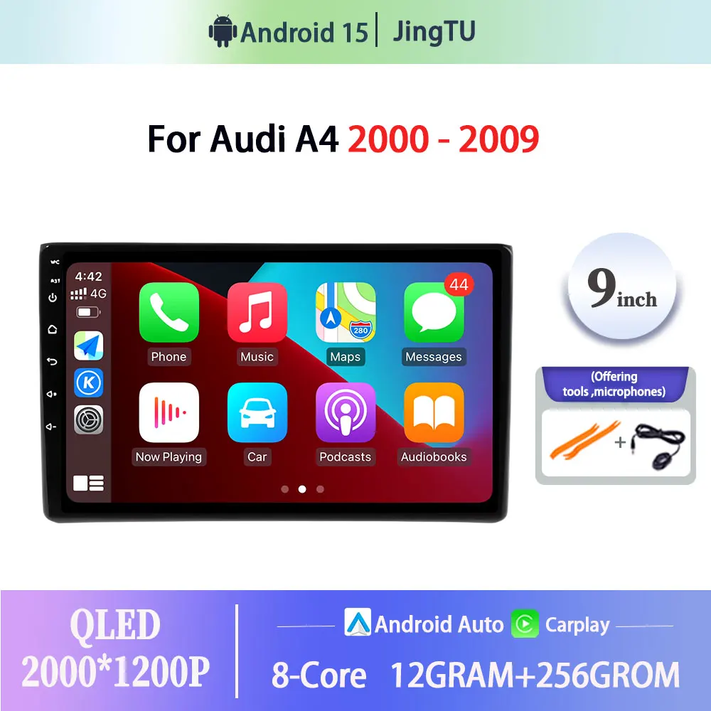 9 " Touch Screen Android 15 Car Multimedia car Player Carplay For Audi A4 2000 - 2009 GPS Stereo Head Unit
9 " Touch Screen Android 15 Car Multimedia car Player Carplay For Audi A4 2000 - 2009 GPS Stereo Head Unit
