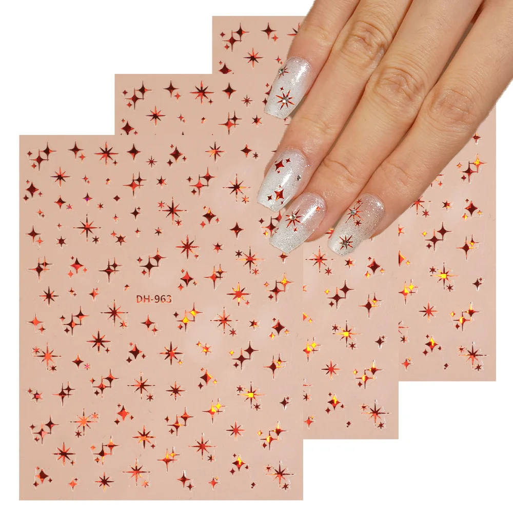 1/5/10pcs Star Nail Stickers 3D Flat Sweet Nail Art Decorative Stickers For Women DIY Self Adhesive Manicure Decorative Decals
1/5/10pcs Star Nail Stickers 3D Flat Sweet Nail Art Decorative Stickers For Women DIY Self Adhesive Manicure Decorative Decals