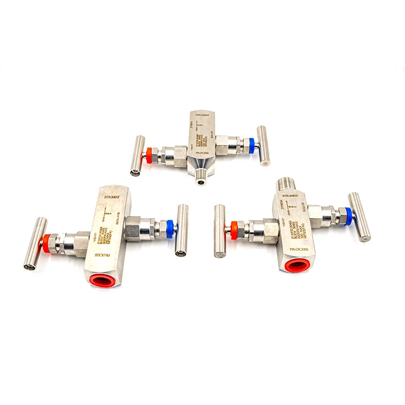 304.316 L Stainless Steel Internal and External Double Cut-off Pressure Gauge Two Valve Group Transmitter PTFE Gasket
304.316 L Stainless Steel Internal and External Double Cut-off Pressure Gauge Two Valve Group Transmitter PTFE Gasket