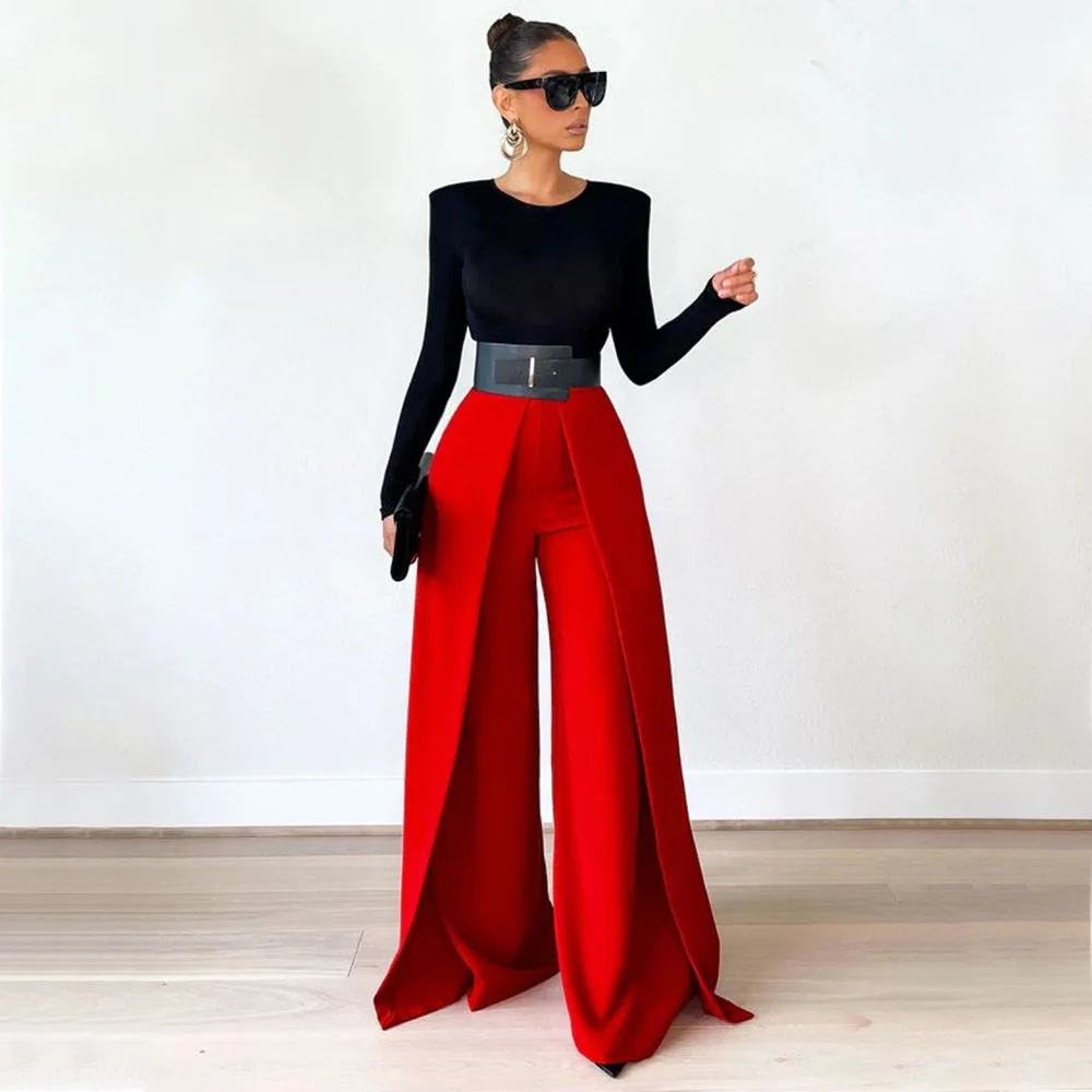 Basic commuter pants High Waist Wide Leg Pants Women's Casual Faion Loose Trousers Street Sle Asymmetric Long Pants
Basic commuter pants High Waist Wide Leg Pants Women's Casual Faion Loose Trousers Street Sle Asymmetric Long Pants