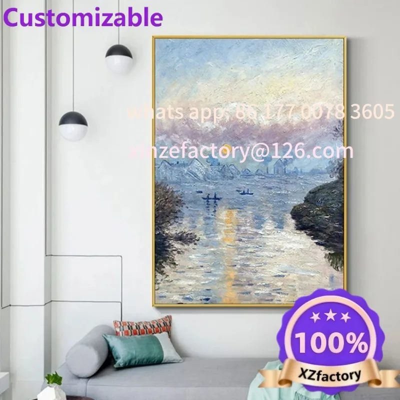 Customizable Hand Painted Oil Painting Living Room Wall Art Decorative Painting WithouCopy Monet Sunrise Monet Famous Paintings
Customizable Hand Painted Oil Painting Living Room Wall Art Decorative Painting WithouCopy Monet Sunrise Monet Famous Paintings