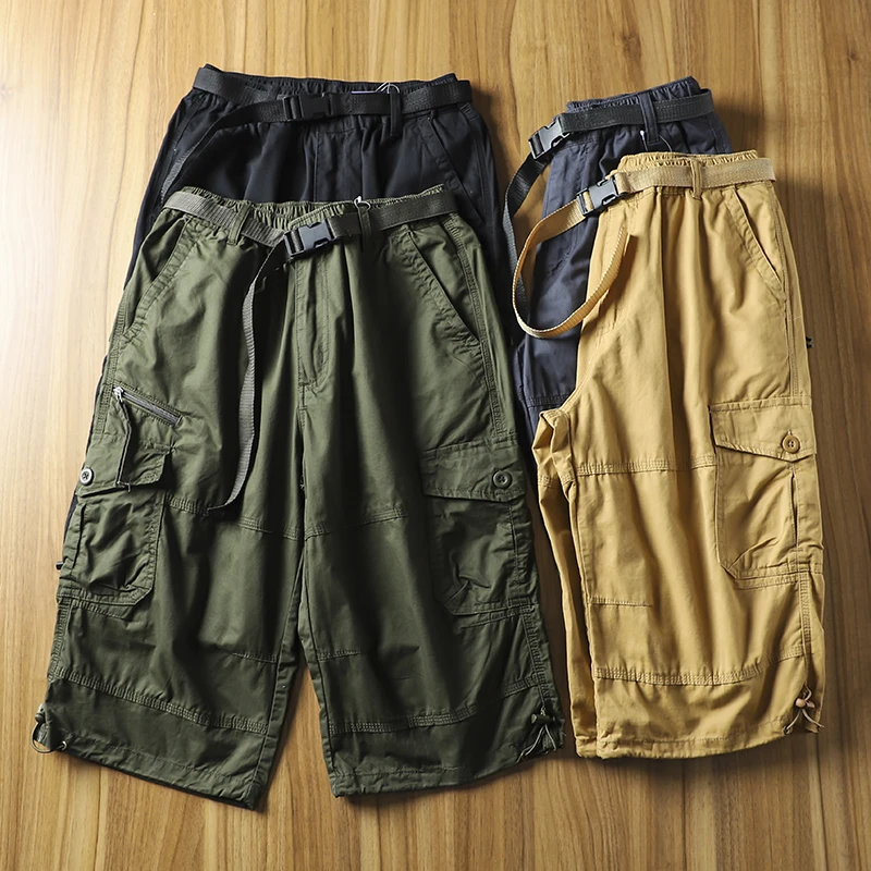 Washed Sand Cotton Casual Pants for Men Summer Workwear Loose Fit Youthful Style Multi-Pocket Seven-Foot Length Trendy
Washed Sand Cotton Casual Pants for Men Summer Workwear Loose Fit Youthful Style Multi-Pocket Seven-Foot Length Trendy