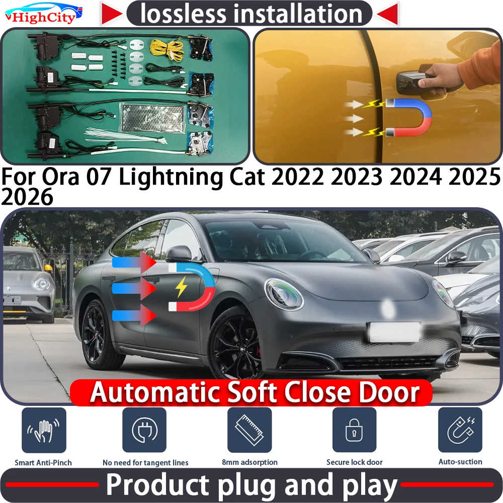 HighCity Electric Closing Door Lock Actuator for Wey GWM Tank 300 330 2020-2026 Soft Close Power Latch System Auto Pull Door Kit
HighCity Electric Closing Door Lock Actuator for Wey GWM Tank 300 330 2020-2026 Soft Close Power Latch System Auto Pull Door Kit