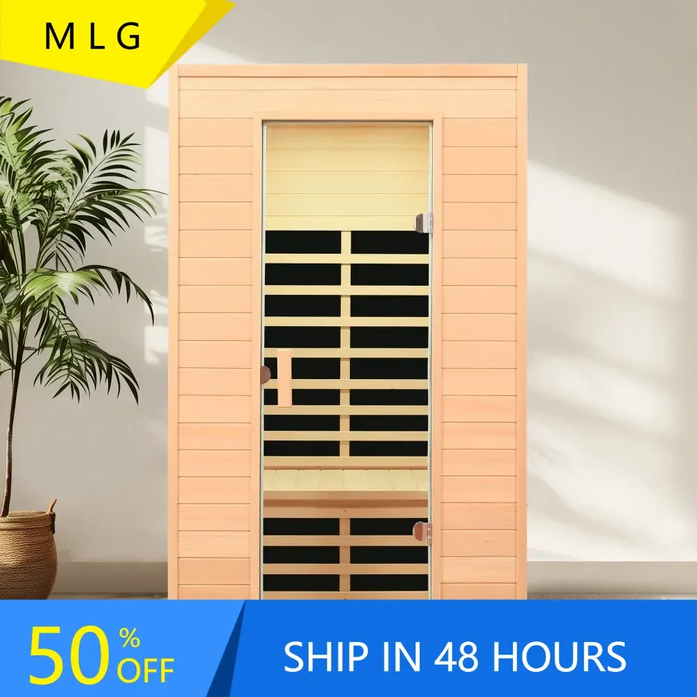 2 Person Infrared Sauna,Low EMF Infrared Saunas for Home,Canadian Hemlock Wooden with Bluetooth Speakers, LED Reading Lamps
2 Person Infrared Sauna,Low EMF Infrared Saunas for Home,Canadian Hemlock Wooden with Bluetooth Speakers, LED Reading Lamps