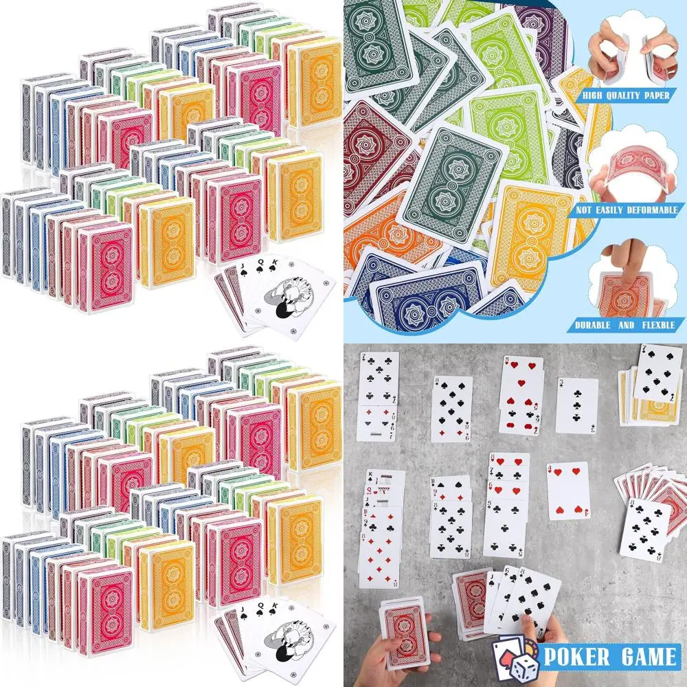 48 стандартных колод игральных карт для покера, настольных игр и вечеринок
48 стандартных колод игральных карт для покера, настольных игр и вечеринок