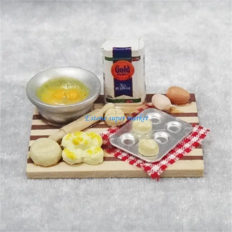 090B Miniature Baking Set for Dollhouses 1/12 Scale Realistic Kitchen Essentials for Kids and Adults
090B Miniature Baking Set for Dollhouses 1/12 Scale Realistic Kitchen Essentials for Kids and Adults