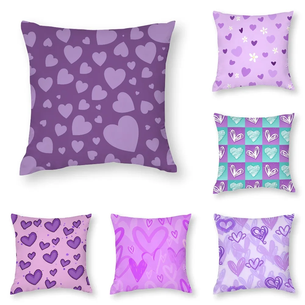 Purple Heart-Shaped Design Pillow Case 3D Print Polyester Fiber 40*40 cm Home Sofa Throw Pillow Cover Decoration Festival Gift
Purple Heart-Shaped Design Pillow Case 3D Print Polyester Fiber 40*40 cm Home Sofa Throw Pillow Cover Decoration Festival Gift