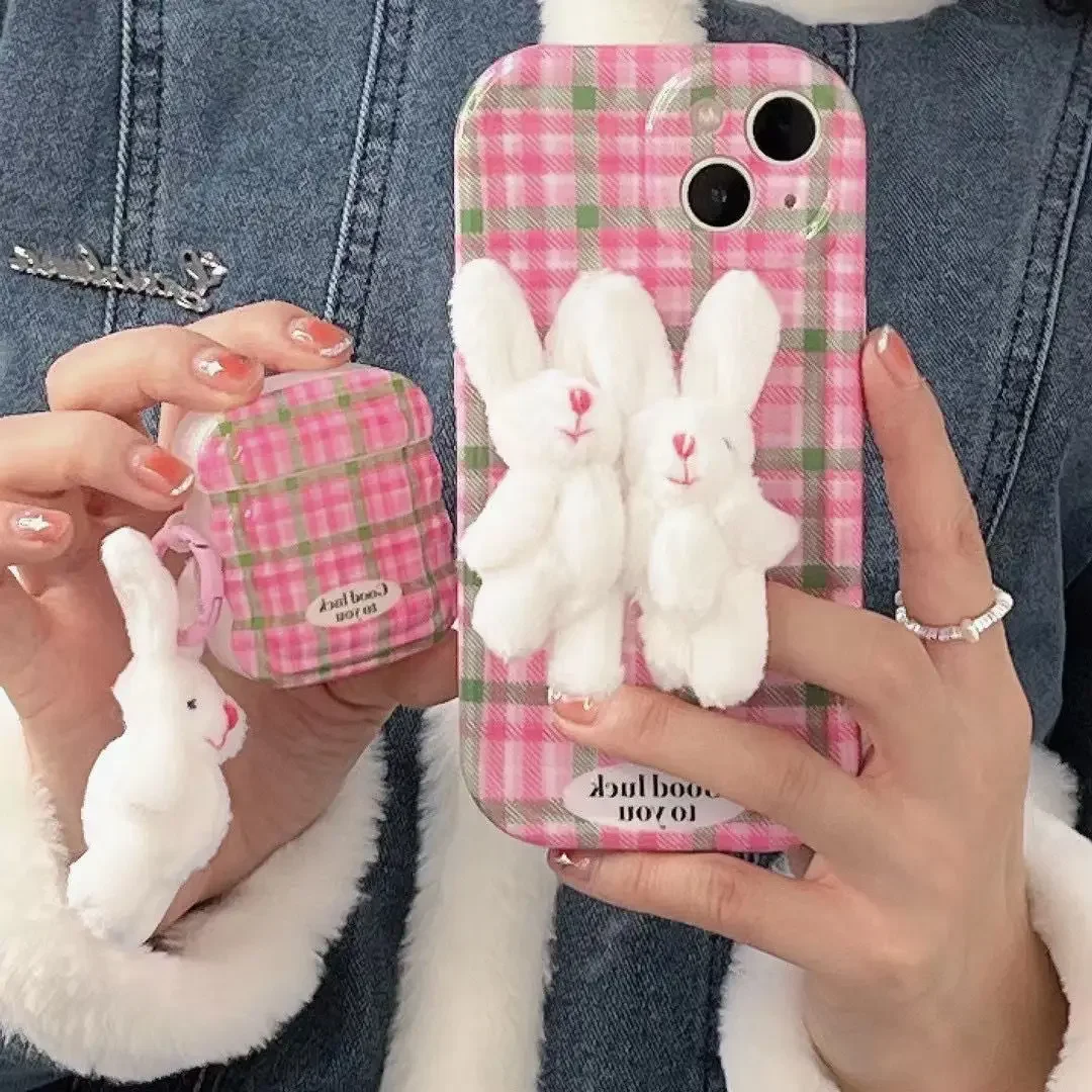 Autumn Winter Korean Ins Plaid Girls Phone Case Apple 14promax All Inclusive 12 New Rabbit Stand 11 Cute Anti Drop Soft Case
Autumn Winter Korean Ins Plaid Girls Phone Case Apple 14promax All Inclusive 12 New Rabbit Stand 11 Cute Anti Drop Soft Case