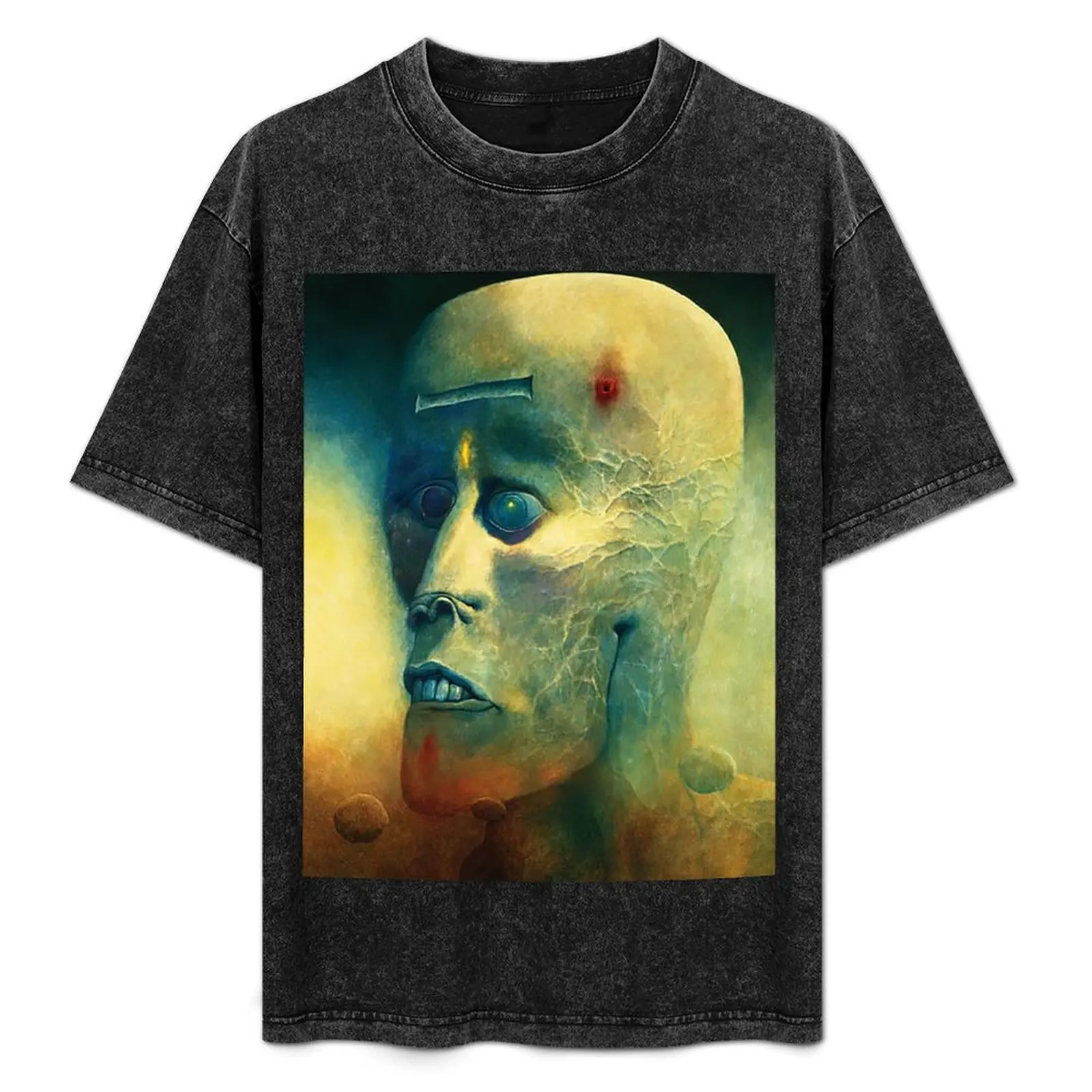 Untitled (The Mad) by Zdzislaw Beksinski T-Shirt Basic All Season Solid T-Shirt
Untitled (The Mad) by Zdzislaw Beksinski T-Shirt Basic All Season Solid T-Shirt