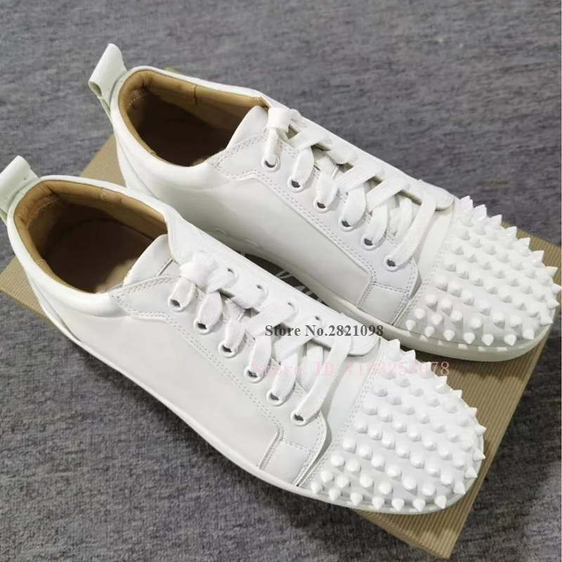 Real Leather Spiked Shoes Studded Toe Sneakers Man Round Toe Lace Up Rivet Flat Shoes for Man Slip On Party Shoes Male Flats
Real Leather Spiked Shoes Studded Toe Sneakers Man Round Toe Lace Up Rivet Flat Shoes for Man Slip On Party Shoes Male Flats
