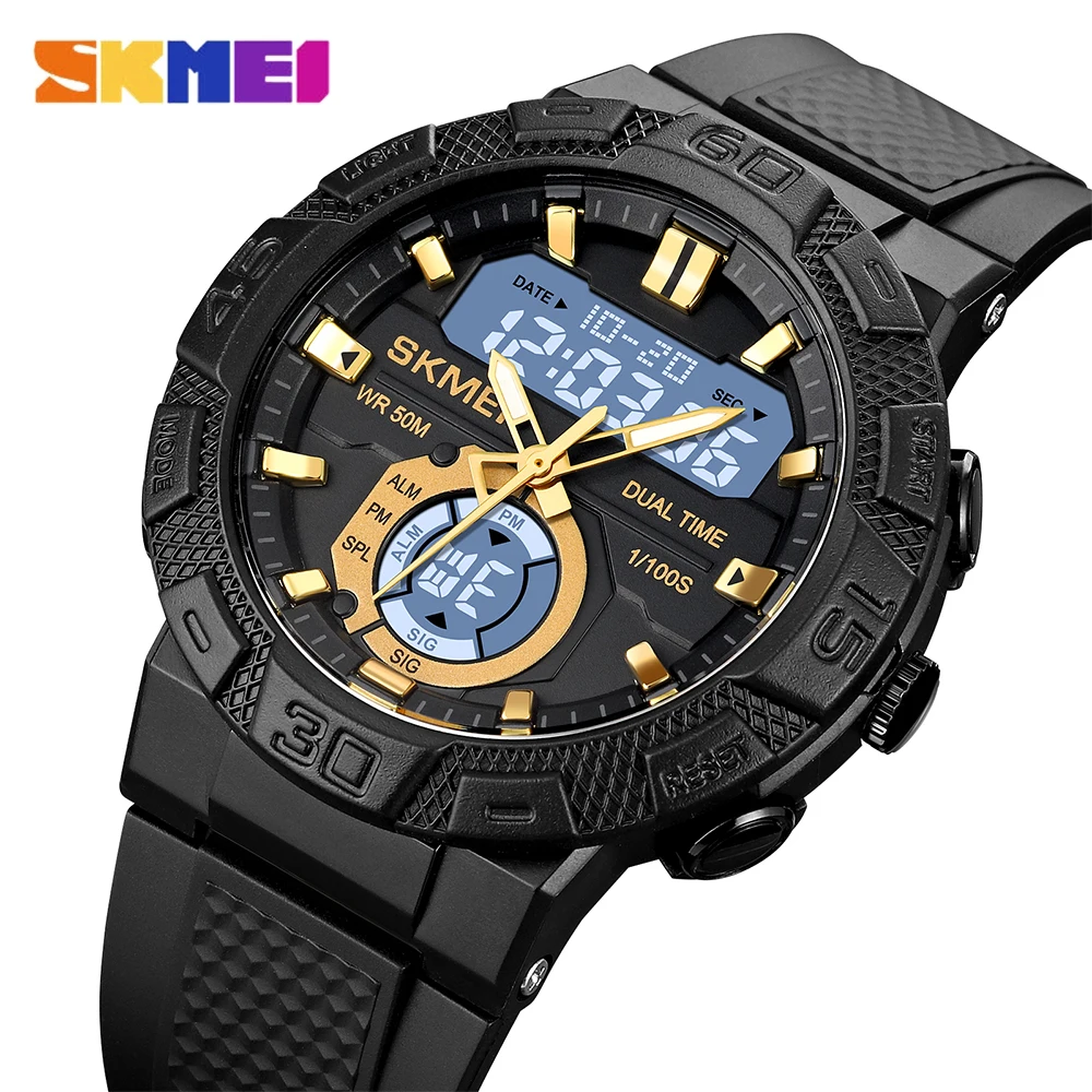 SKMEI Dual Display Sport Watch for Men Military Multifunctional LED Light Digital Quartz Wristwatch Male Auto Date Alarm Clock
SKMEI Dual Display Sport Watch for Men Military Multifunctional LED Light Digital Quartz Wristwatch Male Auto Date Alarm Clock