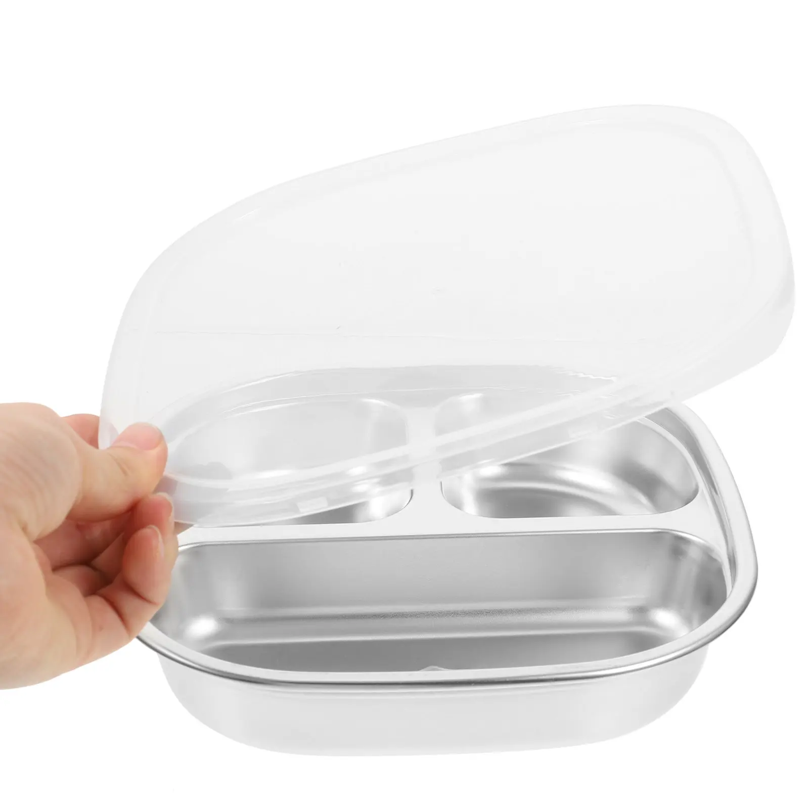 304 Stainless Steel Divided Food Tray Reusable Eco Friendly Portion Control Plate for Weight Loss School Kindergarten Home
304 Stainless Steel Divided Food Tray Reusable Eco Friendly Portion Control Plate for Weight Loss School Kindergarten Home