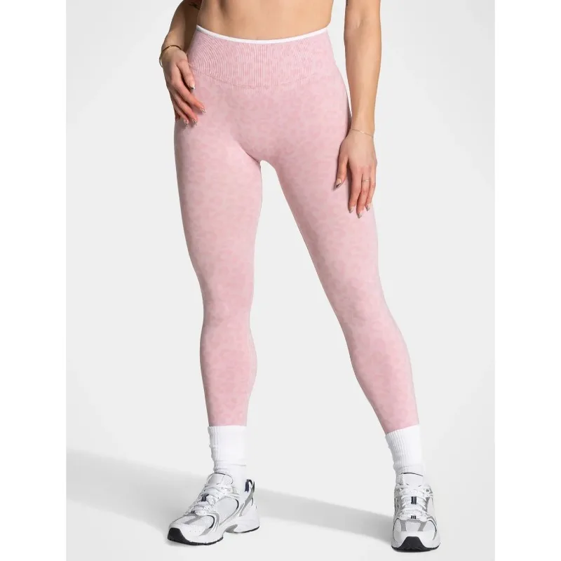 Women High Waist Seamless Knitted Leggings Leopard Print Contrasting White Edge New Yoga Pants Yoga Exercise Gym Fashion Pants
Women High Waist Seamless Knitted Leggings Leopard Print Contrasting White Edge New Yoga Pants Yoga Exercise Gym Fashion Pants